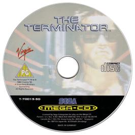 Artwork on the CD for Terminator on the Sega CD.
