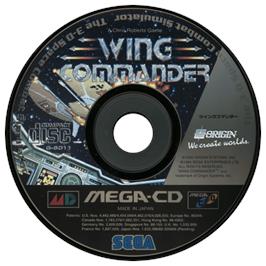 Artwork on the CD for Wing Commander on the Sega CD.
