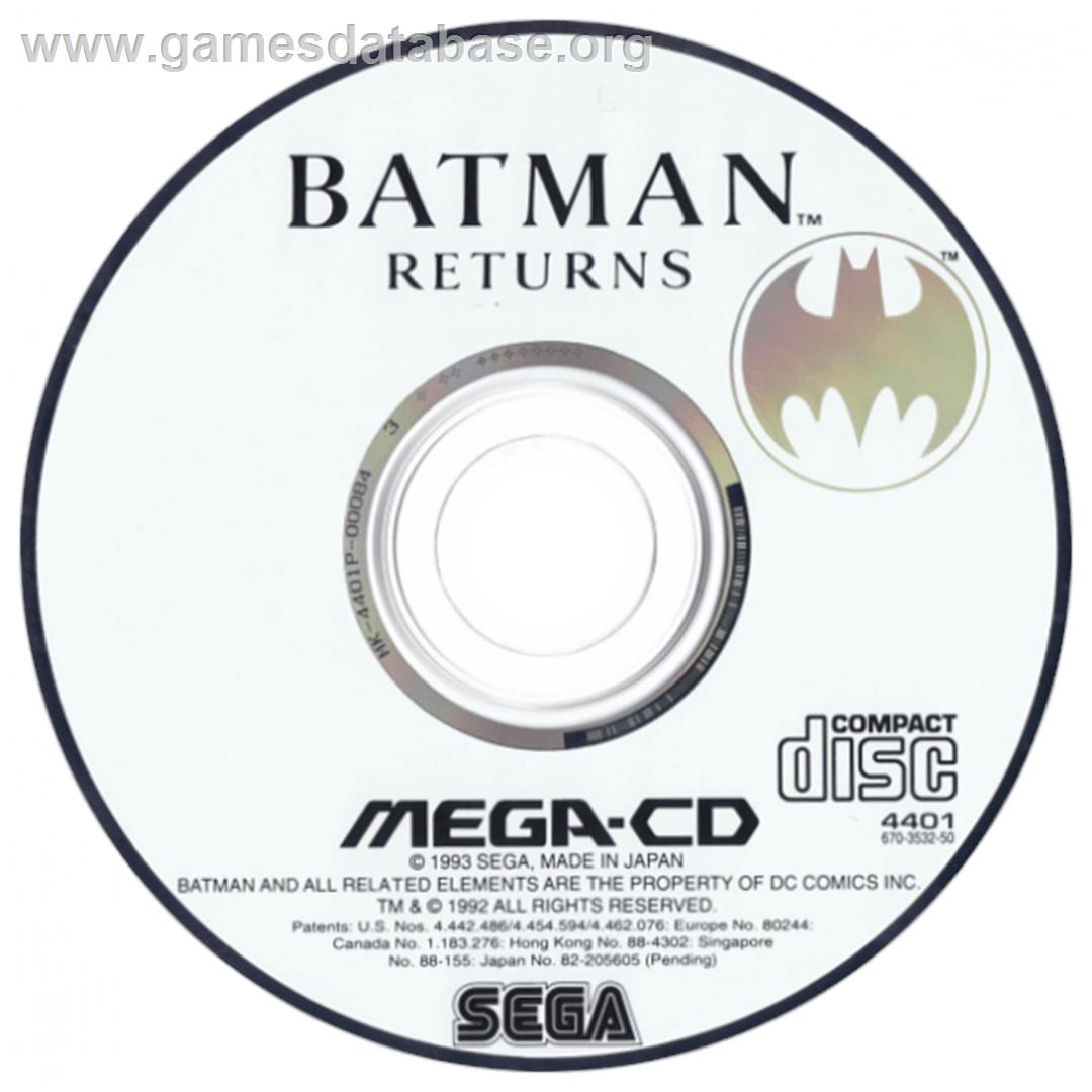 Batman Returns - Sega CD - Artwork - CD