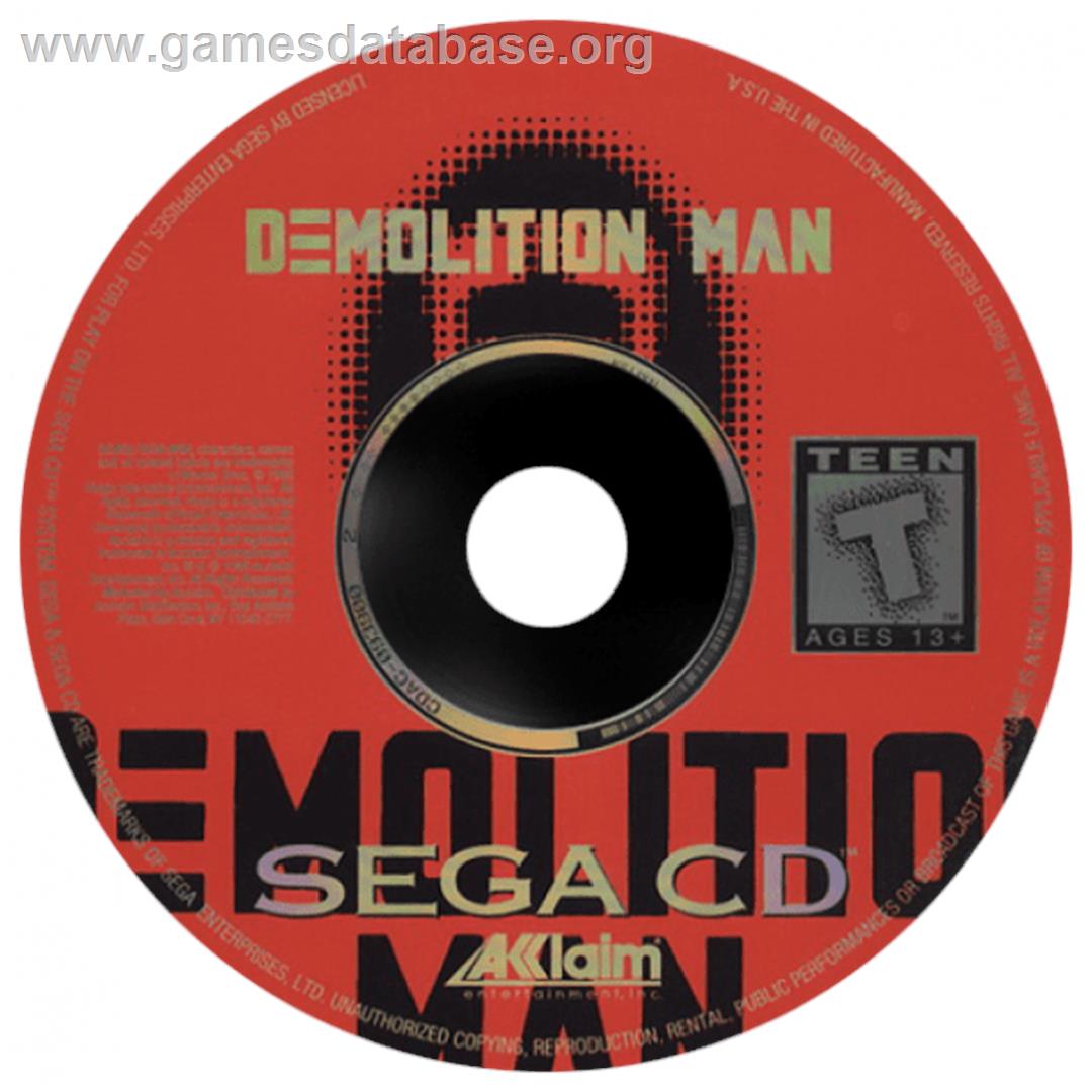 Demolition Man - Sega CD - Artwork - CD