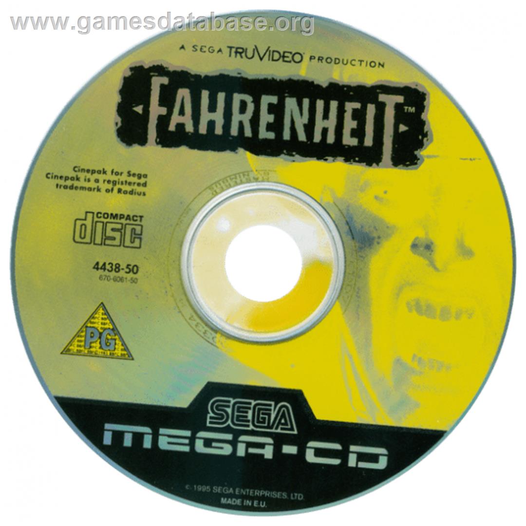 Fahrenheit - Sega CD - Artwork - CD