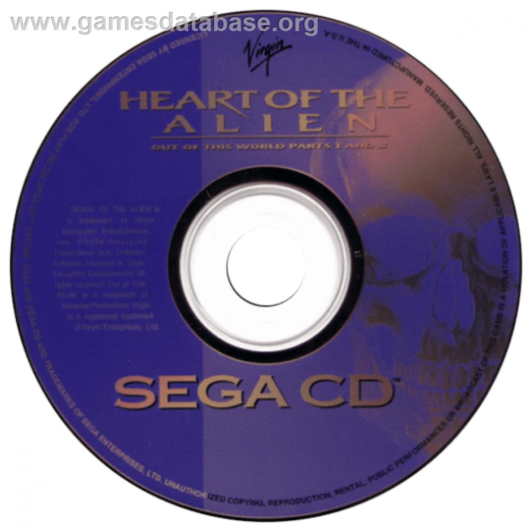 Heart of the Alien: Out of this World parts I and 2 - Sega CD - Artwork - CD