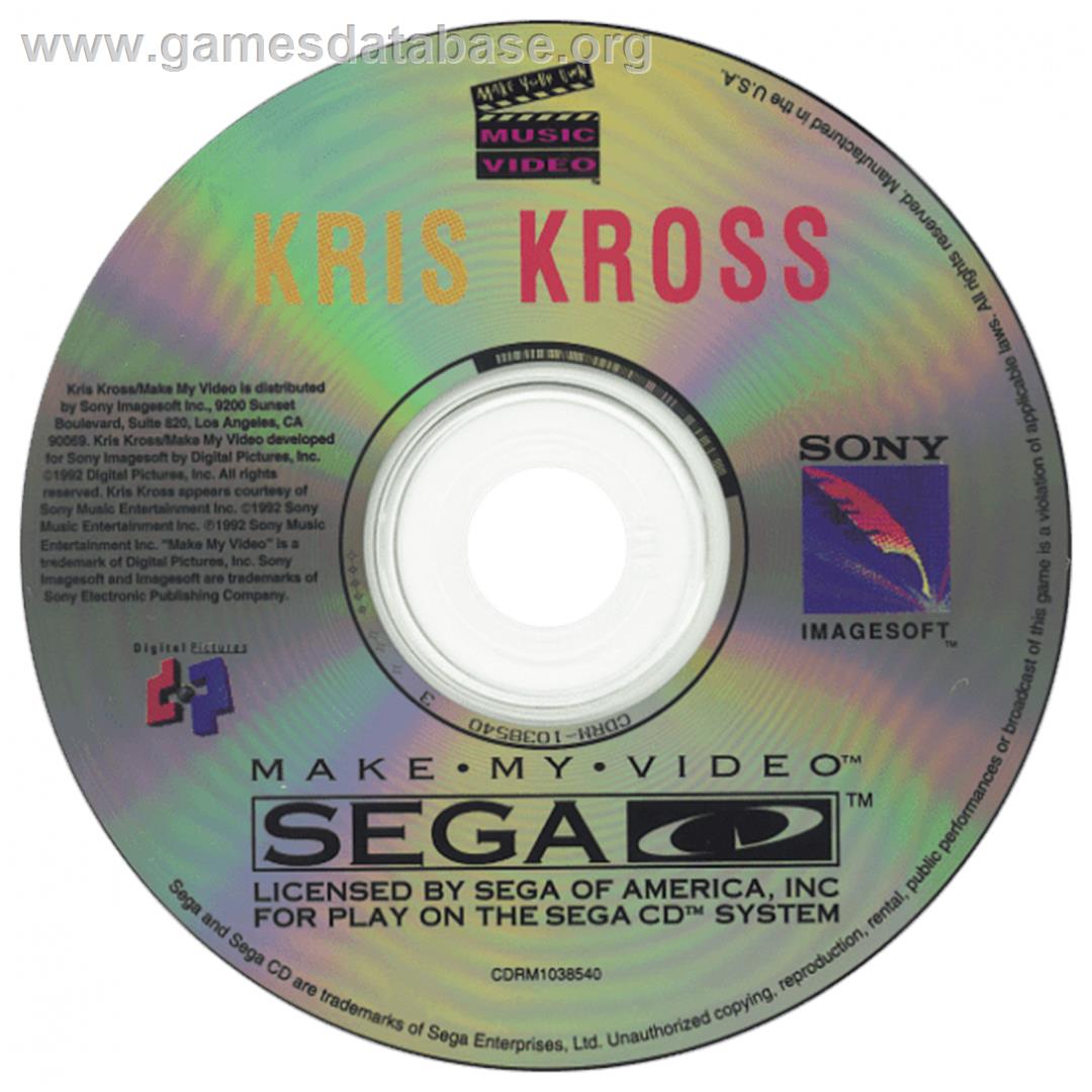 Make My Video: Kris Kross - Sega CD - Artwork - CD
