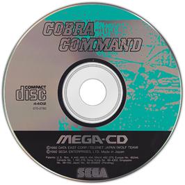 Artwork on the Disc for Cobra Command on the Sega CD.
