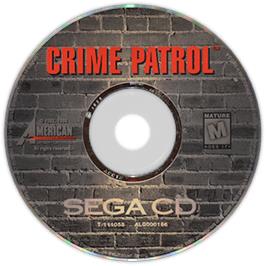 Artwork on the Disc for Crime Patrol v1.4 on the Sega CD.