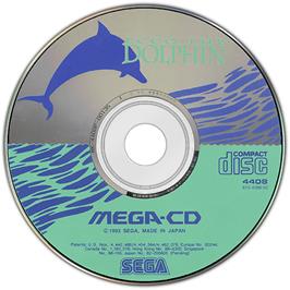 Artwork on the Disc for Ecco the Dolphin on the Sega CD.