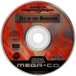 Artwork on the Disc for Eye of the Beholder on the Sega CD.