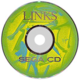 Artwork on the Disc for Links: The Challenge of Golf on the Sega CD.