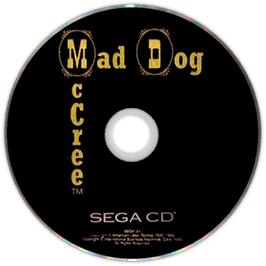 Artwork on the Disc for Mad Dog McCree v2.03 board rev. B on the Sega CD.