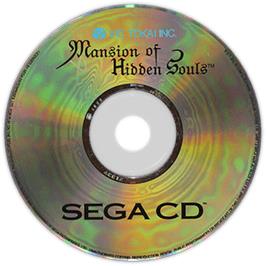 Artwork on the Disc for Mansion of Hidden Souls on the Sega CD.