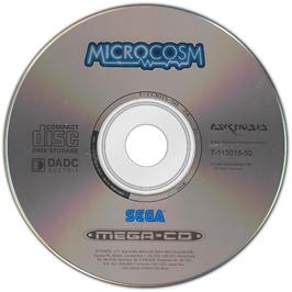 Artwork on the Disc for Microcosm on the Sega CD.