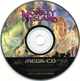 Artwork on the Disc for Secret of Monkey Island on the Sega CD.