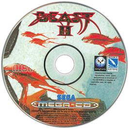 Artwork on the Disc for Shadow of the Beast 2 on the Sega CD.