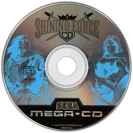 Artwork on the Disc for Shining Force CD on the Sega CD.