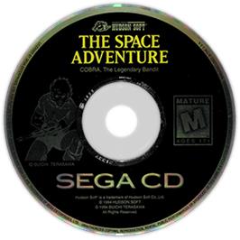 Artwork on the Disc for Space Adventure on the Sega CD.