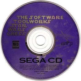 Artwork on the Disc for Star Wars Chess on the Sega CD.