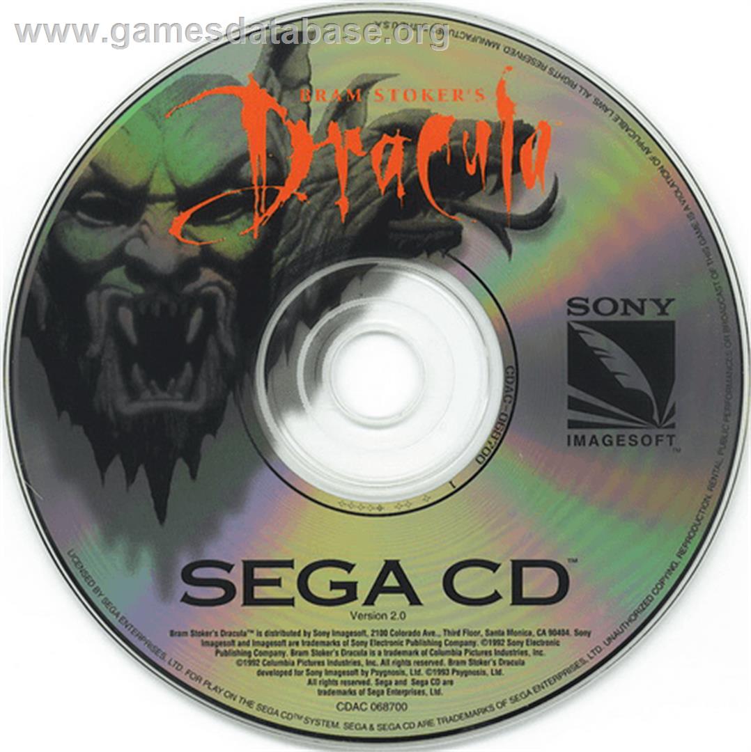 Bram Stoker's Dracula - Sega CD - Artwork - Disc