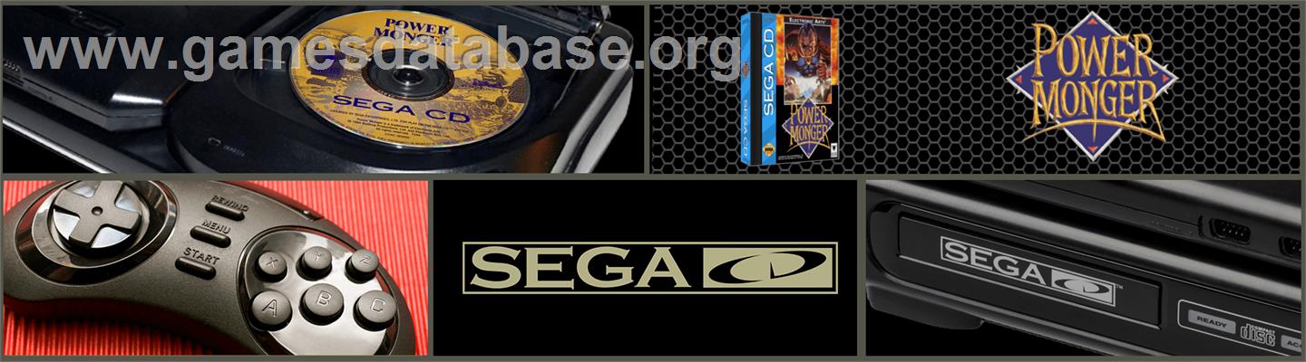Powermonger - Sega CD - Artwork - Marquee