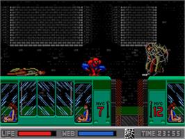 In game image of Amazing Spider-Man vs. The Kingpin on the Sega CD.