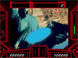 In game image of Cobra Command on the Sega CD.