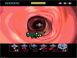 In game image of Microcosm on the Sega CD.
