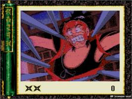 In game image of Revenge of the Ninja on the Sega CD.