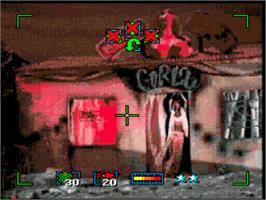 In game image of Surgical Strike on the Sega CD.