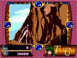 In game image of Time Gal on the Sega CD.