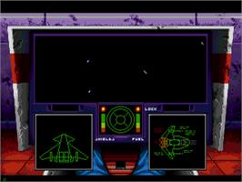 In game image of Wing Commander on the Sega CD.