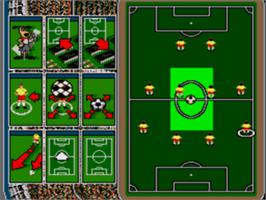 In game image of World Cup USA '94 on the Sega CD.