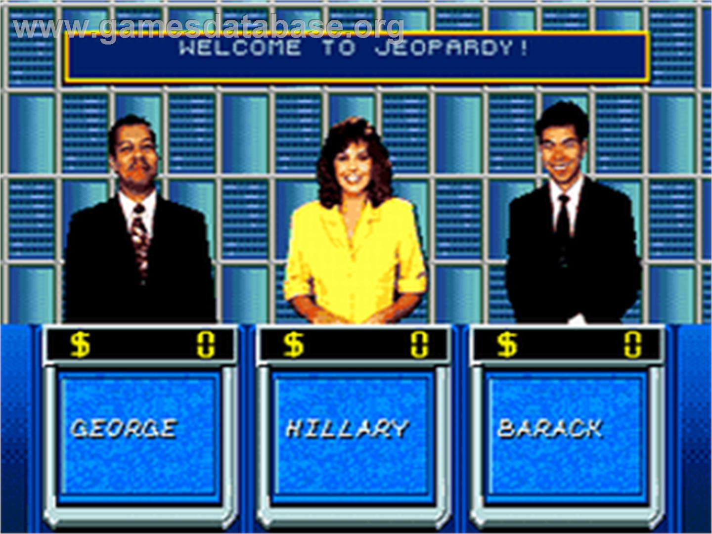 Jeopardy - Sega CD - Artwork - In Game