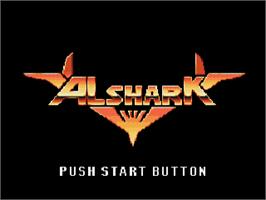 Title screen of Alshark on the Sega CD.
