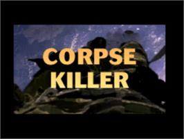 Title screen of Corpse Killer on the Sega CD.