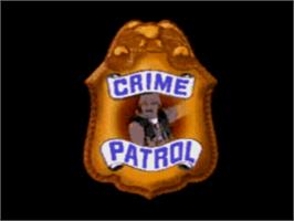 Title screen of Crime Patrol v1.4 on the Sega CD.