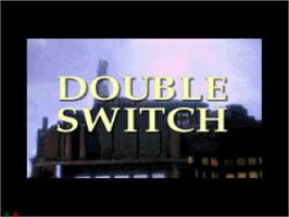 Title screen of Double Switch on the Sega CD.