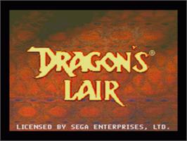 Title screen of Dragon's Lair on the Sega CD.