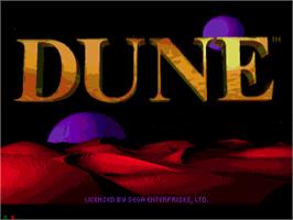 Title screen of Dune on the Sega CD.