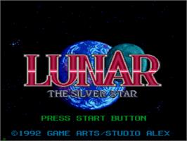 Title screen of Lunar: Silver Star on the Sega CD.