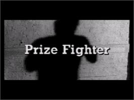 Title screen of Prize Fighter on the Sega CD.