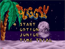 Title screen of Puggsy on the Sega CD.