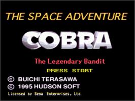 Title screen of Space Adventure on the Sega CD.