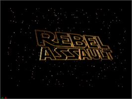 Title screen of Star Wars: Rebel Assault on the Sega CD.