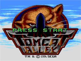 Title screen of Tomcat Alley on the Sega CD.