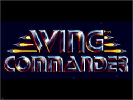 Title screen of Wing Commander on the Sega CD.