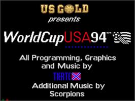 Title screen of World Cup USA '94 on the Sega CD.