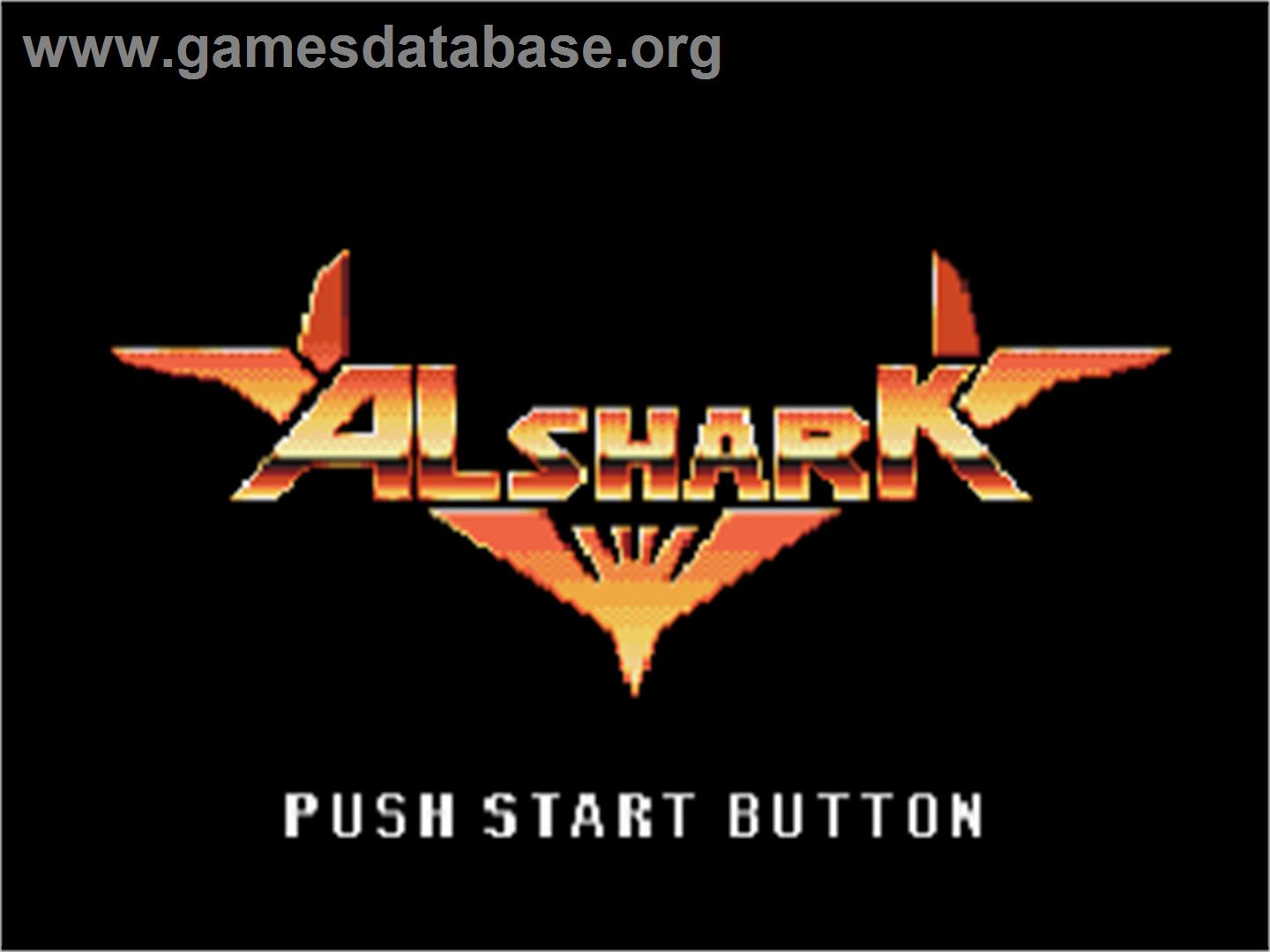 Alshark - Sega CD - Artwork - Title Screen