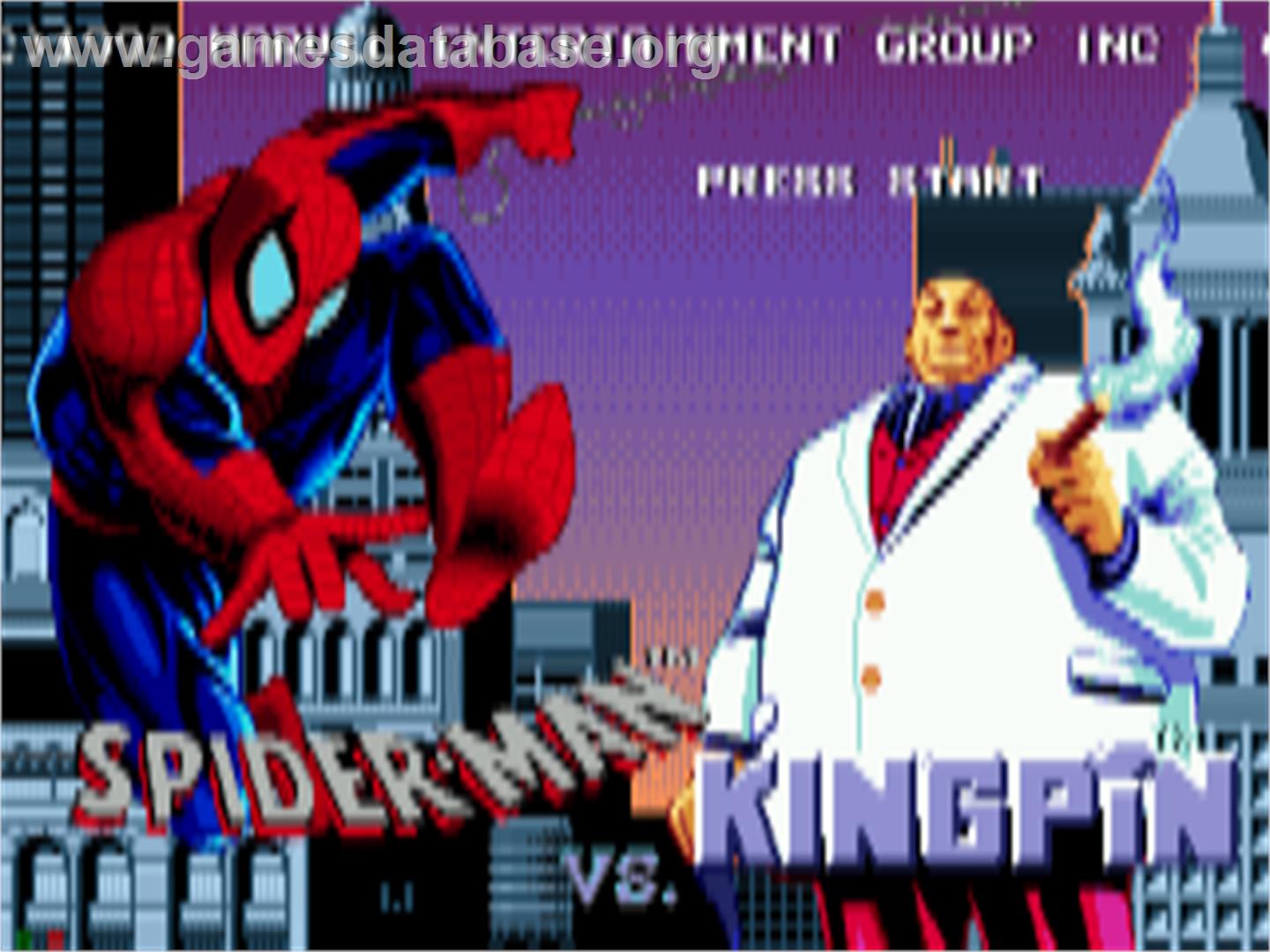 Amazing Spider-Man vs. The Kingpin - Sega CD - Artwork - Title Screen