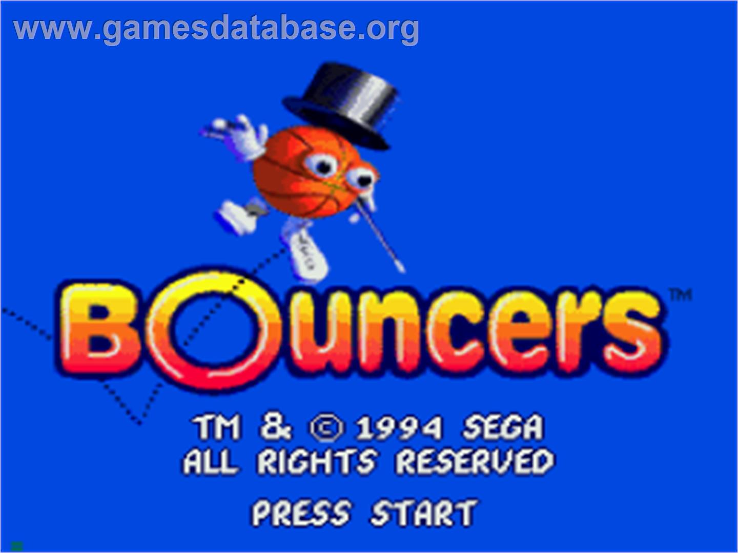 Bouncers - Sega CD - Artwork - Title Screen