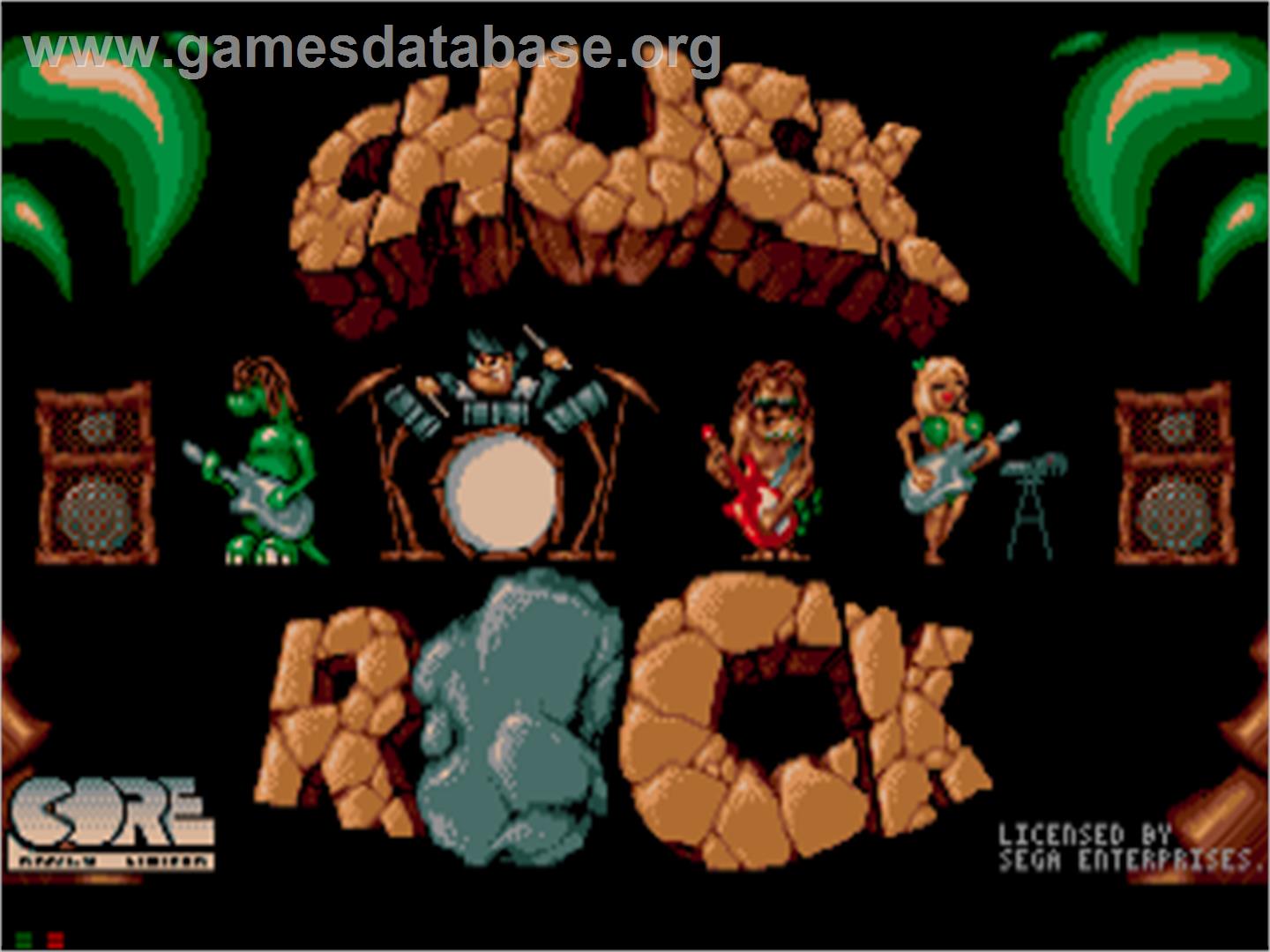 Chuck Rock - Sega CD - Artwork - Title Screen