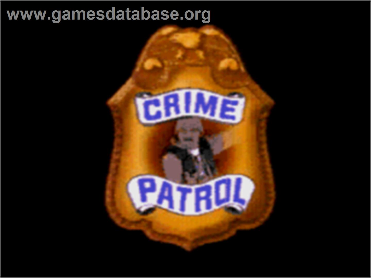 Crime Patrol v1.4 - Sega CD - Artwork - Title Screen